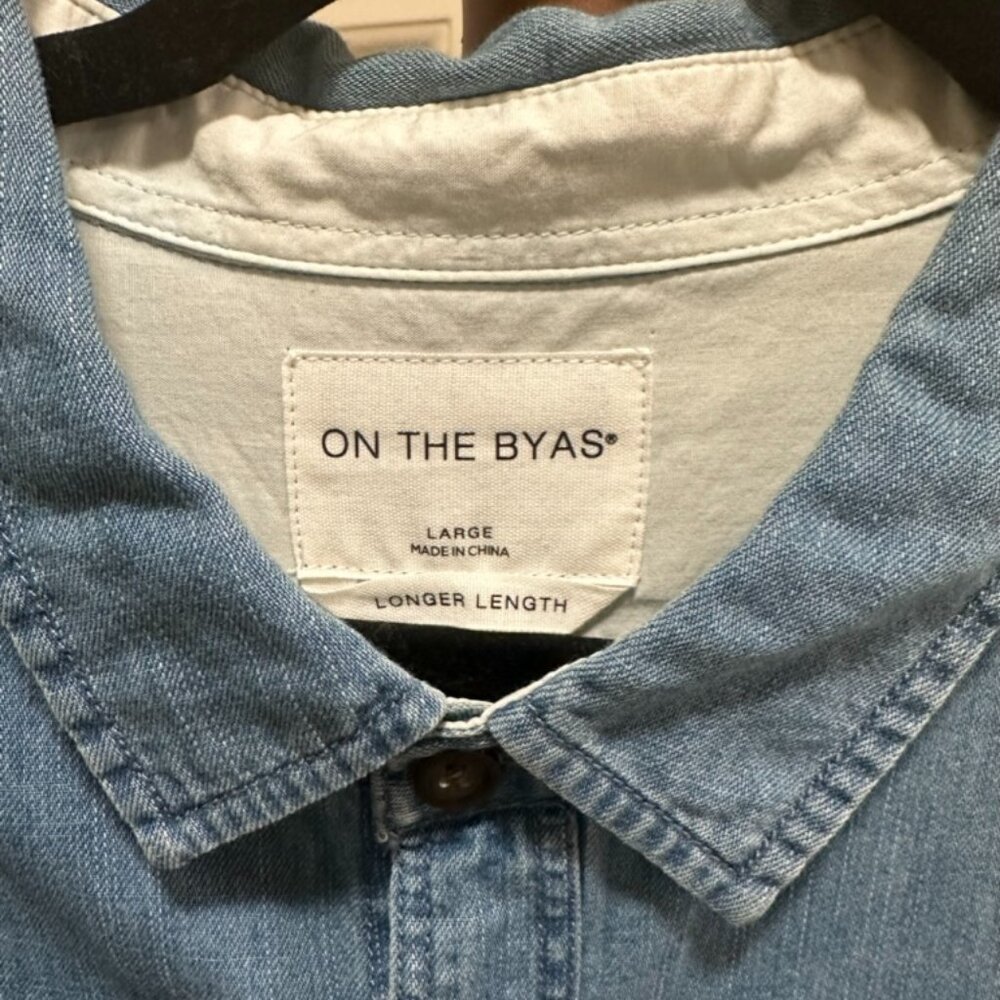 On The Byas Soft Denim Button Down Shirt